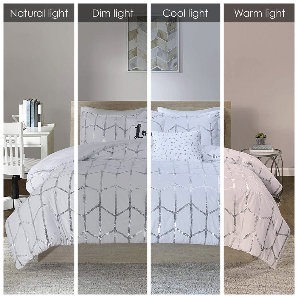 Twin/Twin XL Metallic Printed Comforter Set Media 7