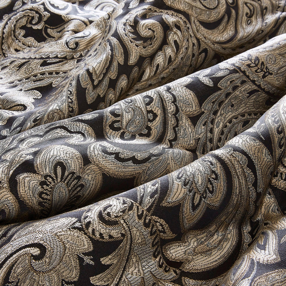 12 Piece Comforter Set with Cotton Bed Sheets Black Full Media 15