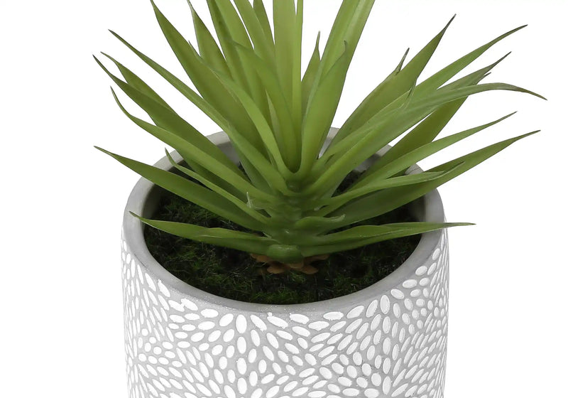 Artificial Plant, Set Of 2, 9' Tall, Succulent, White Cement Pots, Contemporary, Modern