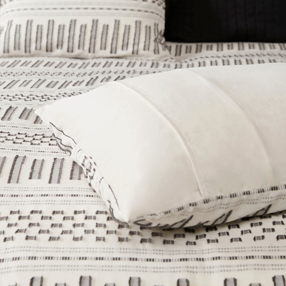 King/Cal King Cotton Jacquard Duvet Cover Mini Set Media 7