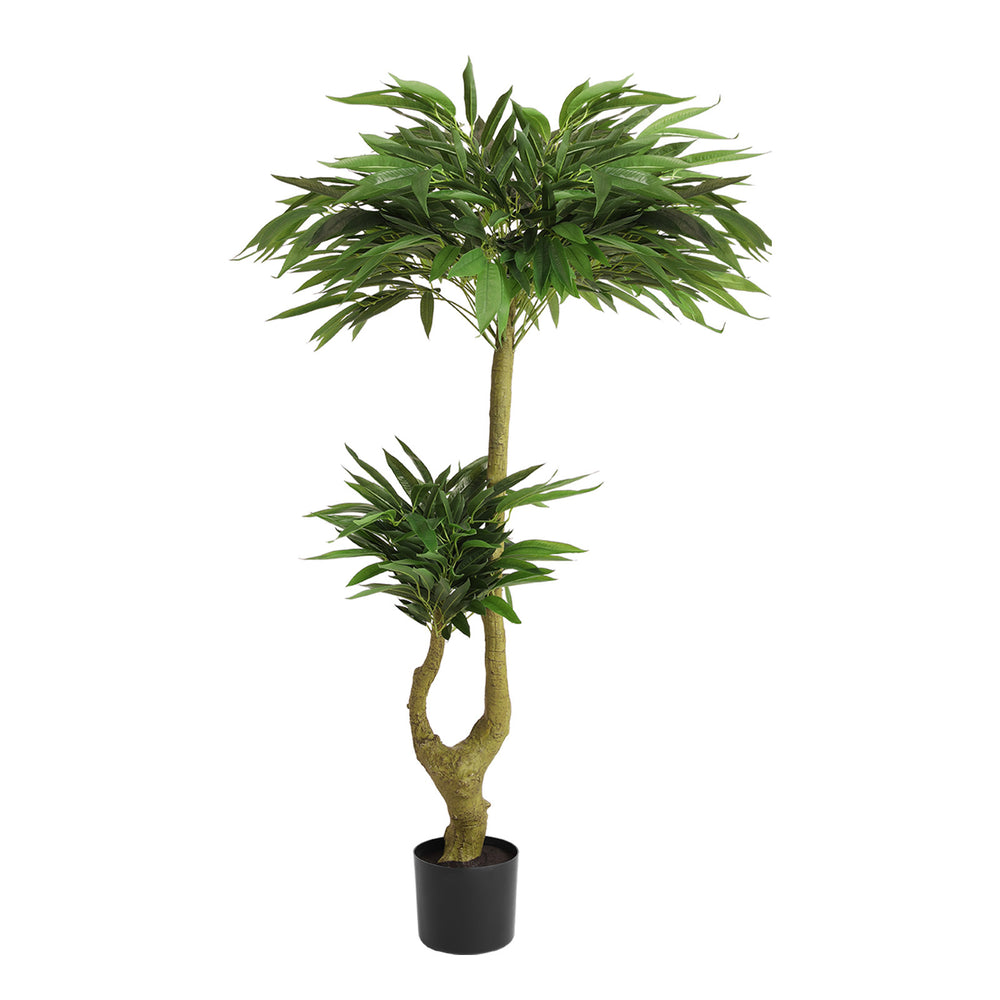 Artificial Dracaena Tree Indoor Faux Greenery Plant for Decoration, Green Plastic, 150cm Media 1