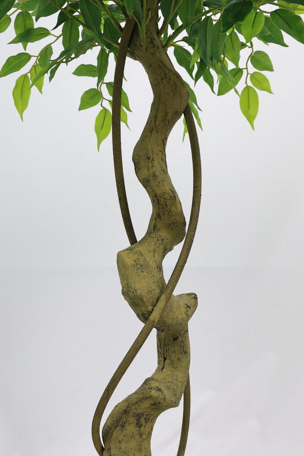 5.2FT Artificial Ficus Tree, Lifelike Faux Banyan Tree with Pot for Home, Office Patio Decor, 1pc/set Media 13