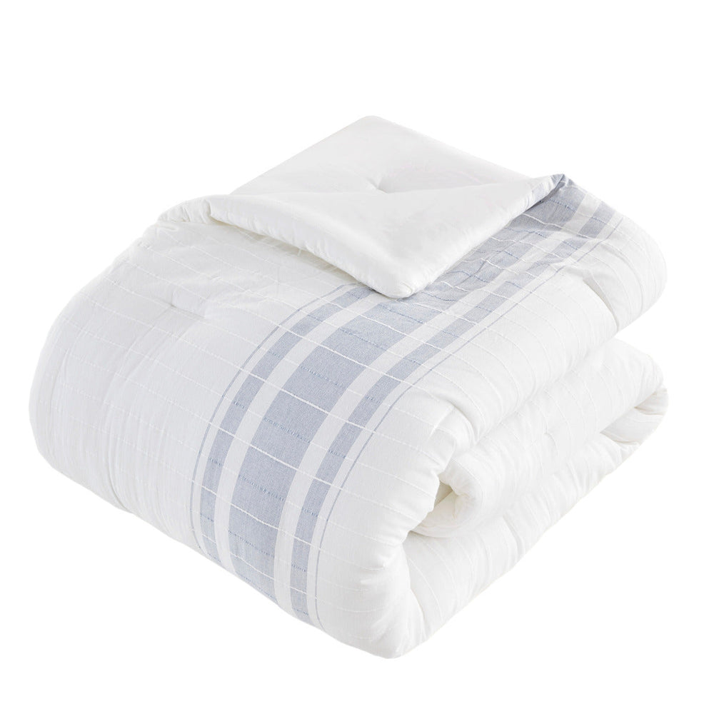 6 Piece Cotton Jacquard Oversized Comforter Set-King Media 13