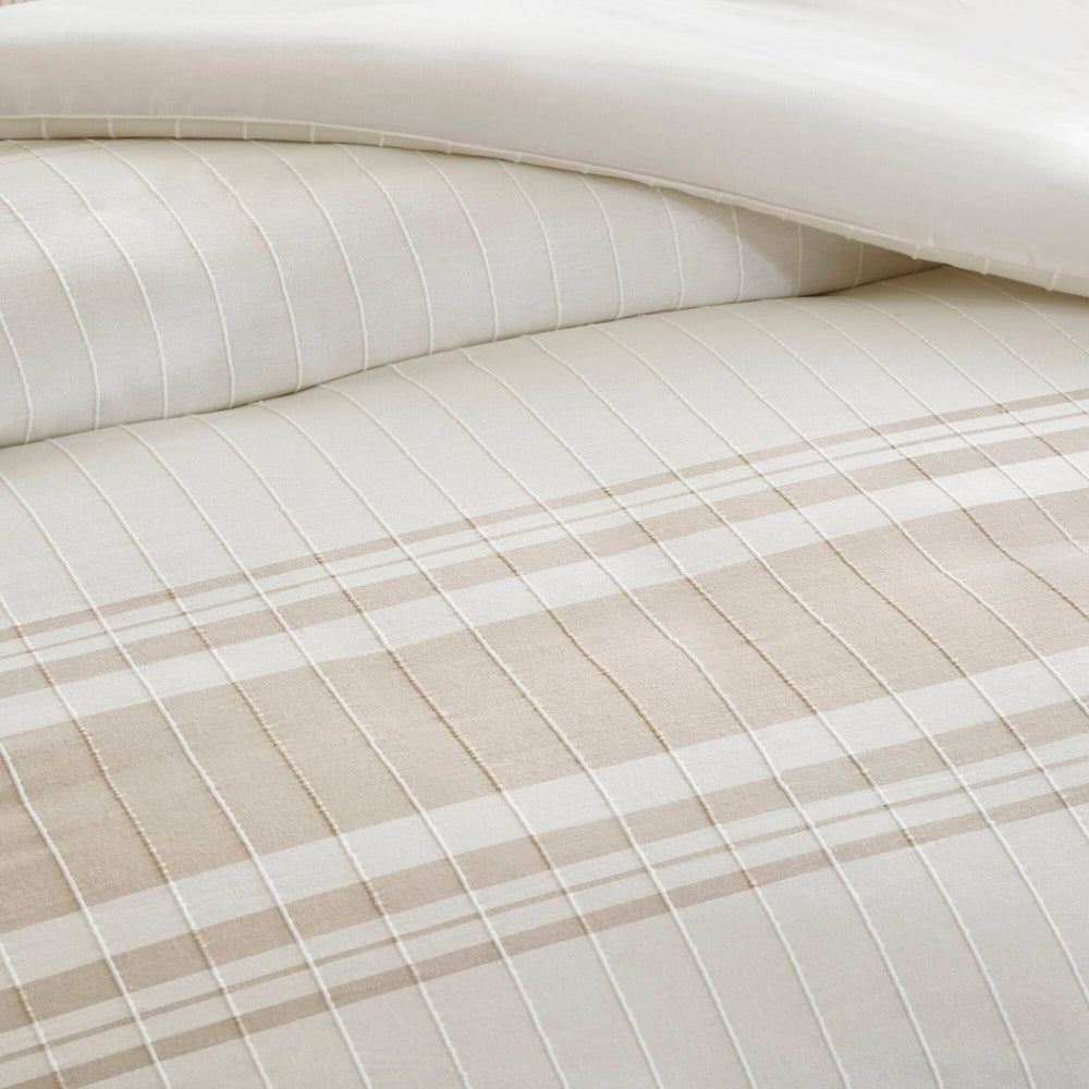 5- Piece Full/Queen Cotton Jaquard Duvet Set Media 11