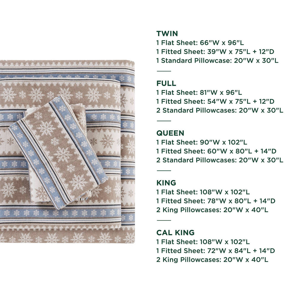 4 PCS Full Sheet Set Blue Snowflake Media 7