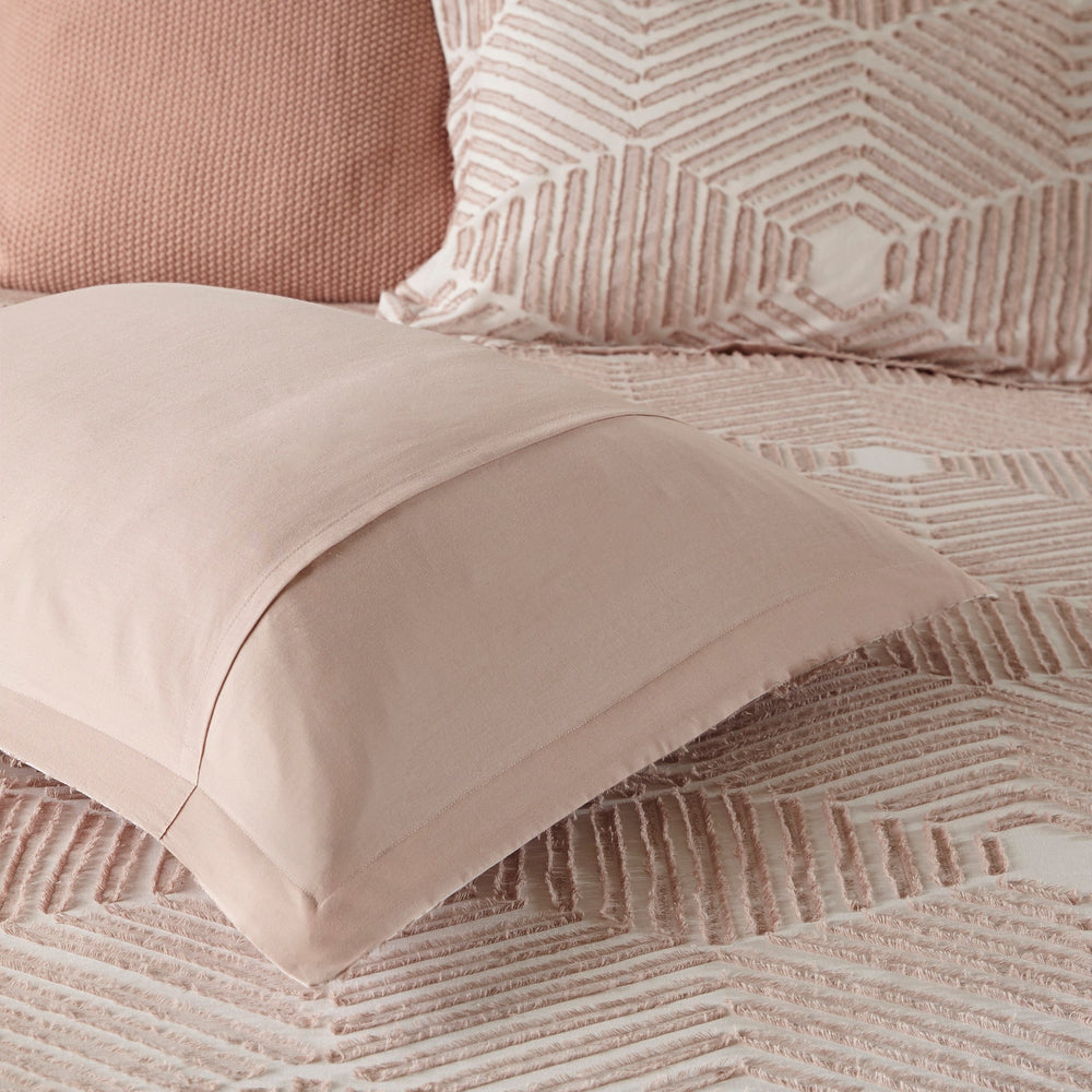 Cotton Jacquard Comforter Set Blush Full/Queen Media 9