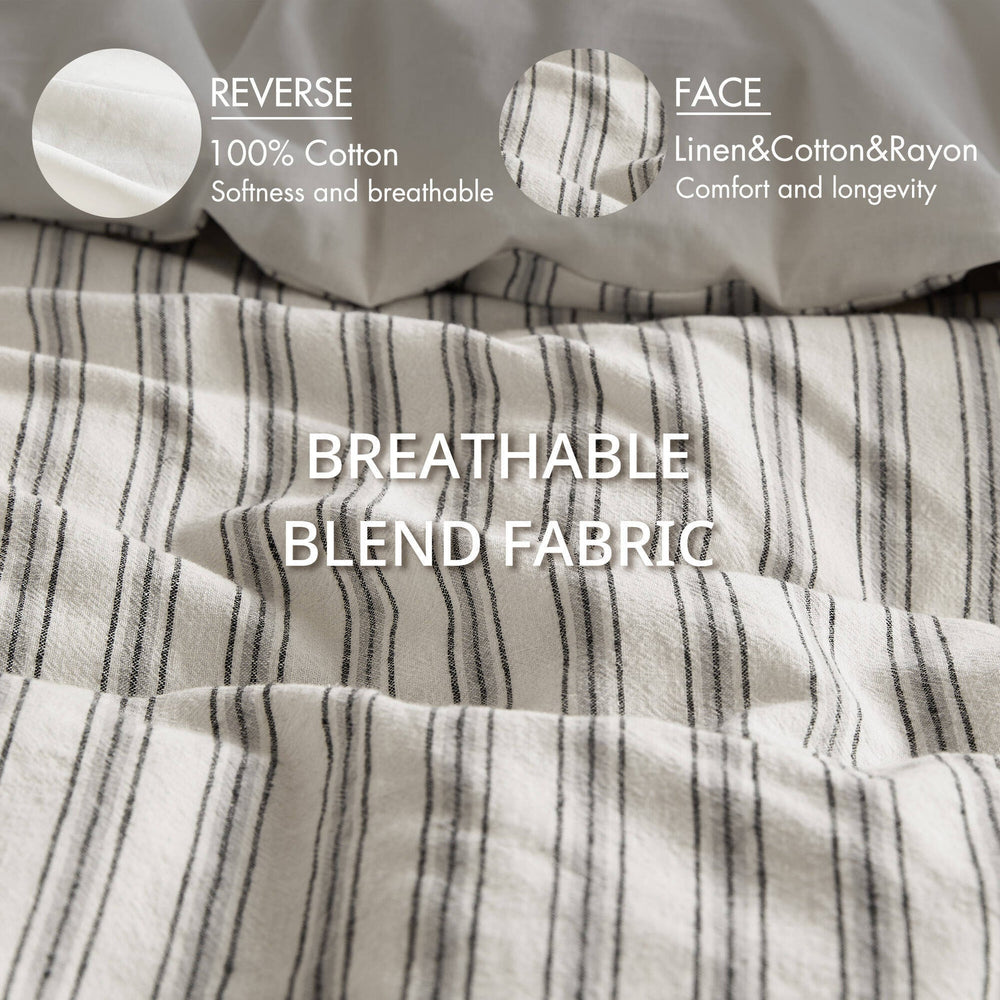 3 PCS King Duvet Set Grey Media 2
