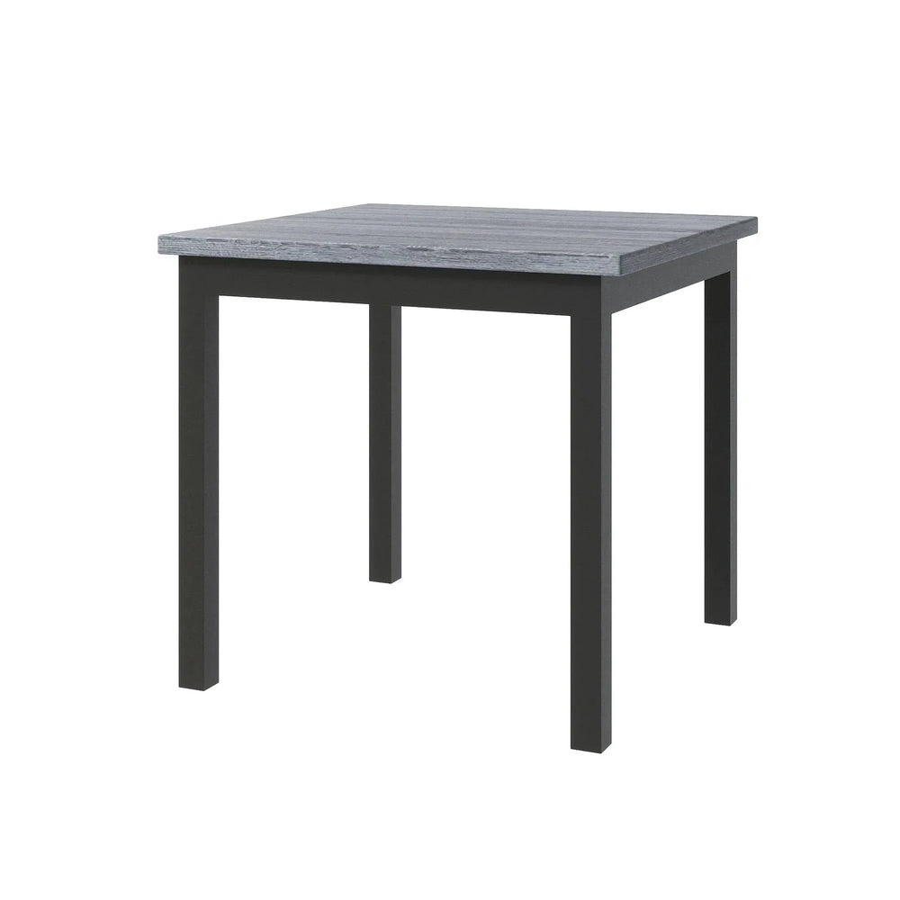 Counter Height Dining Set Solid Wood Square Table & Upholstered High Back Chairs Media 11