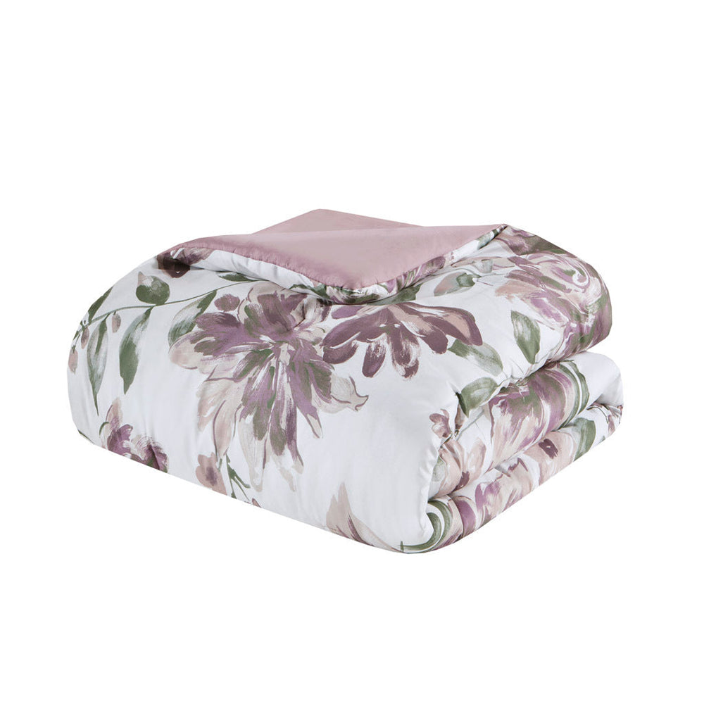 Cal King Floral Comforter Set with Bed Sheets Media 12