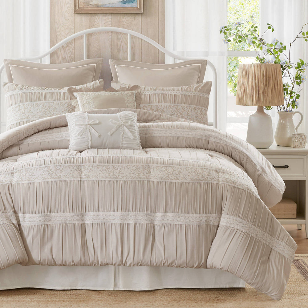 7- Piece King Jacquard Comforter Set Media 5