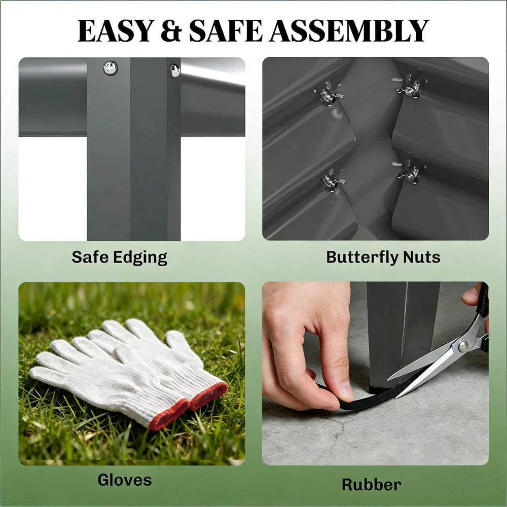 Convenient Flower Boxs,Outdoor Plant Boxs,Raised Garden Bed Media 2