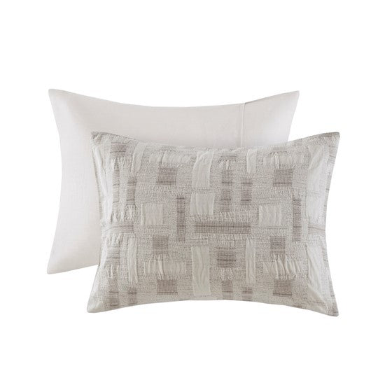 3 Piece Cotton Jacquard Duvet Set-King/Cal King Media 11