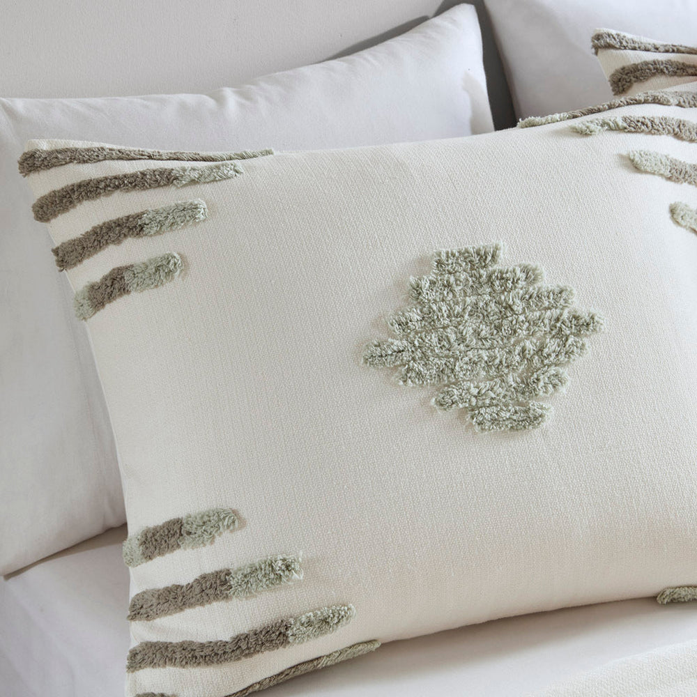 King/Cal King 3 Piece Cotton Blend Chenille Duvet Cover Set Media 15