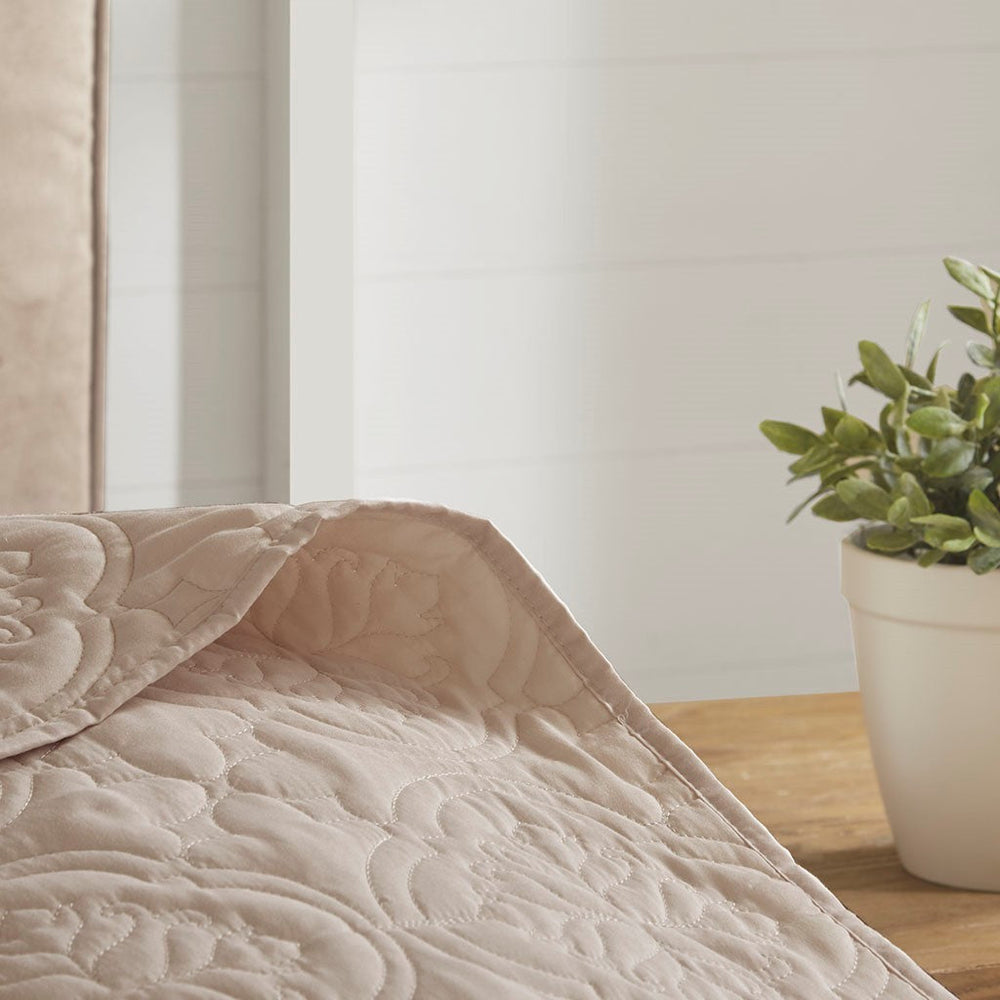 3 Piece Reversible Bedspread Set Khaki King/Cal King Media 7