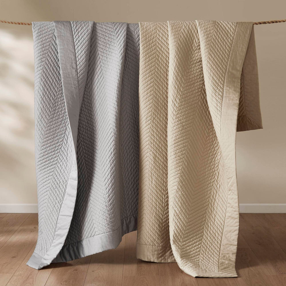Full/Queen 3 Piece Cotton Quilt Set Linen Media 19