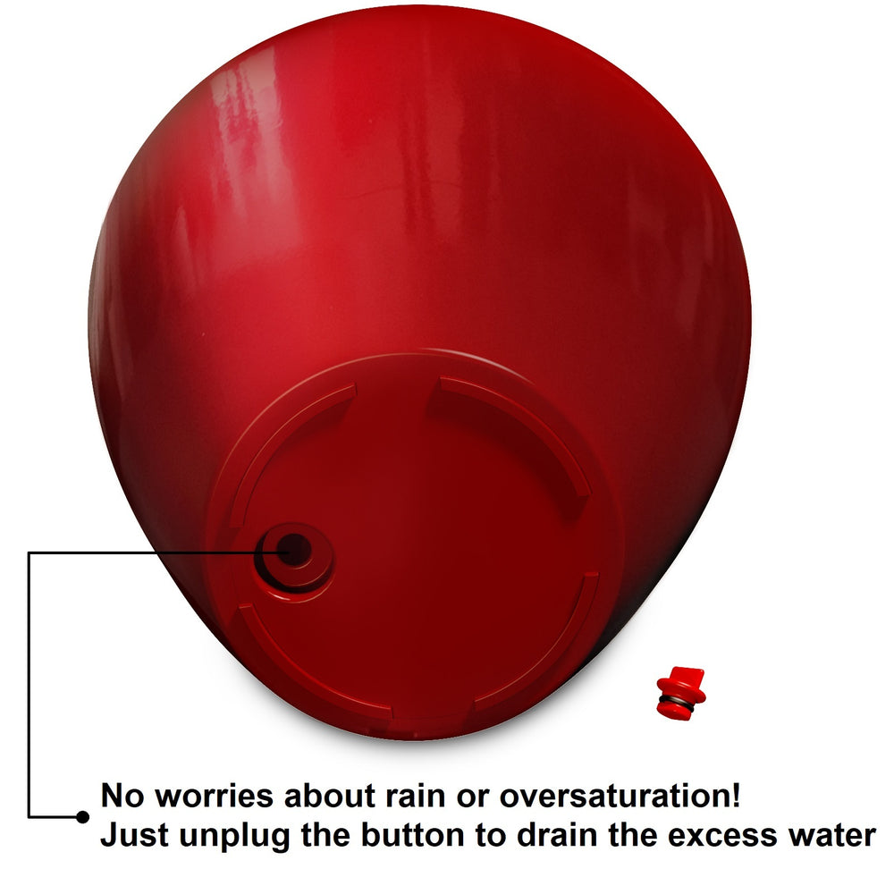 2-Pack Smart Self-watering Planter Pot for Indoor and Outdoor - Red - Round Cone Media 6