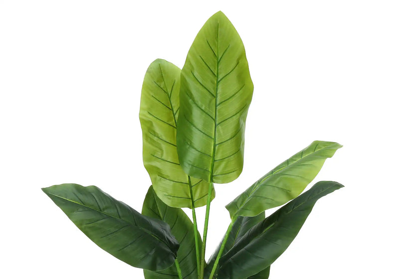 Artificial Plant, 59' Tall, Strelitzia Tree, Indoor, Faux, Fake, Floor, Greenery, Potted, Real Touch, Decorative, Green Leaves, Black Pot