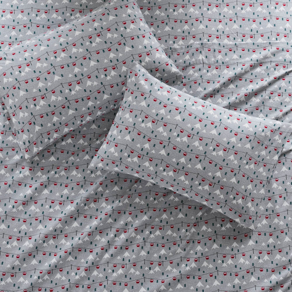 4 PCS Full Sheet Set Grey Ski Jump Media 15