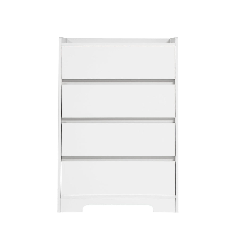 Bedroom Dresser Waterproof Minimalist White Cabinet Storage Organizer Media 15