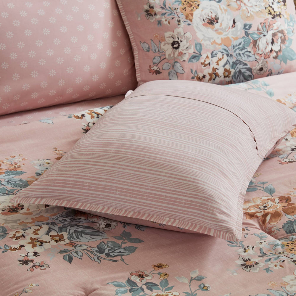 7-Piece Full 7 Piece Vin -inspired Collection floral print,Pink Media 18
