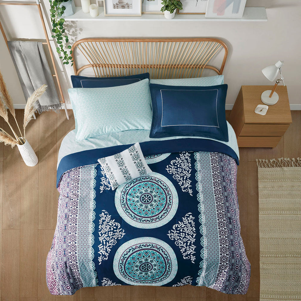 Twin XL Boho Comforter Set with Bed Sheets Media 9