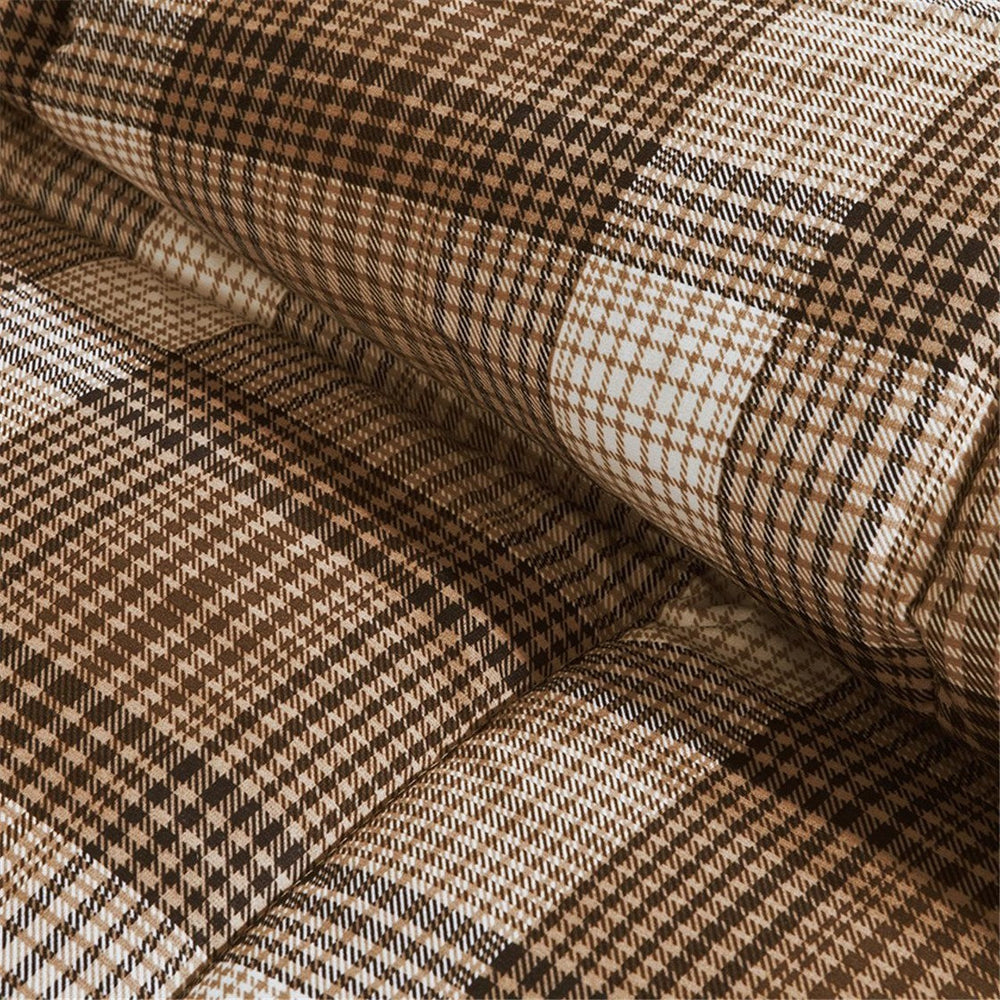 Full/Queen Classic Quilting Soft and Cozy Microfiber Solid Reverse Down Alternative Comforter Set Media 6