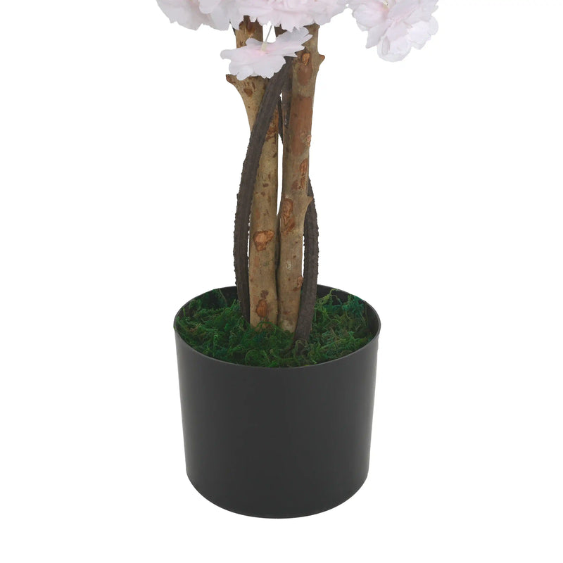 43' Artificial Cherry Blossom Tree with Black Plastic Pot
