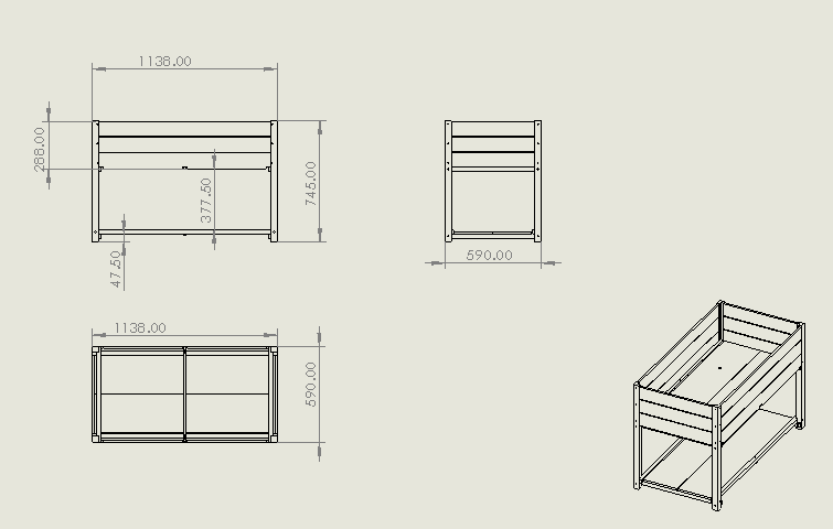 New style:     45'  Iron-wood combined growing beds with feet and storage racks. Suitable for various places such as gardens, backyards, terraces, balconies, etc. Media 13
