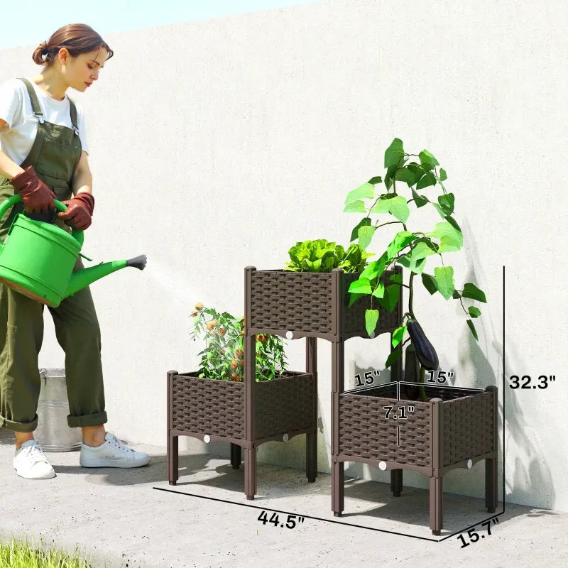 Elevated Planter Boxes,Raised Garden Bed Media 7