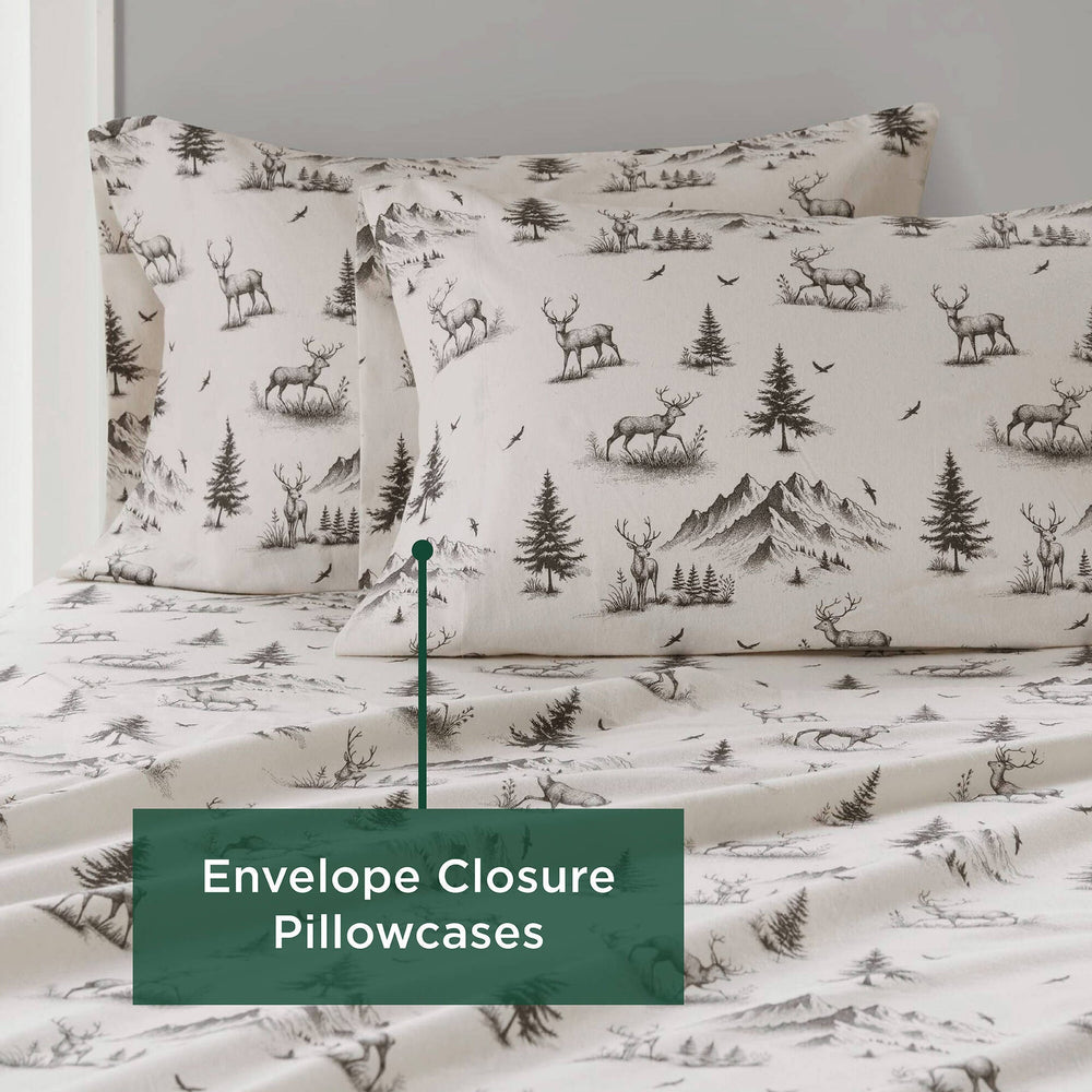 4 PCS Full Sheet Set Gray Deer Toile Media 5