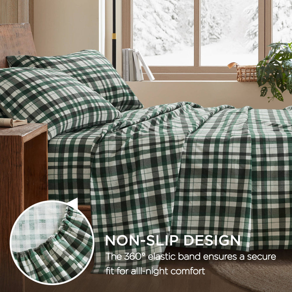 4 Pieces Full 100% Cotton Printed Sheet Set,Finton Media 5