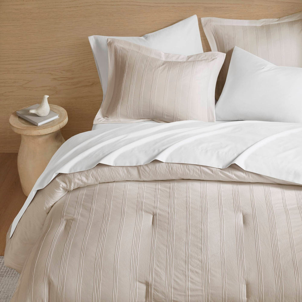 7-Piece Cal King Woven Striped Comforter Set Media 12