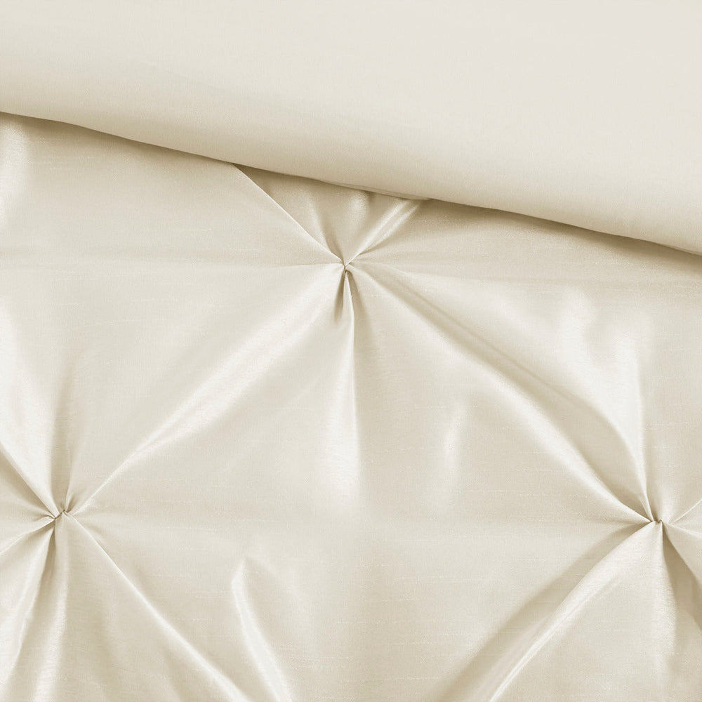 7 Piece Tufted Comforter Set Ivory Queen Media 13