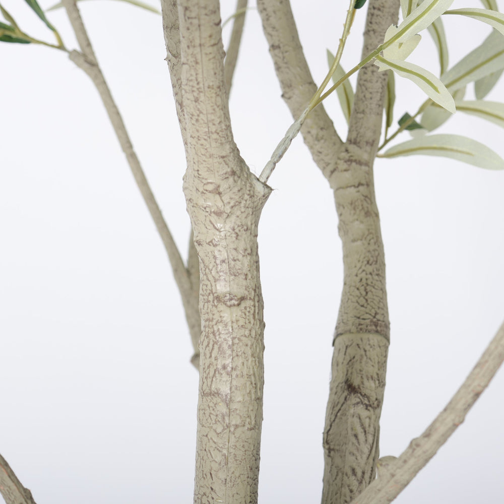 8FT Artificial Olive Tree With Decorative White Pot, Tall Indoor & Covered Outdoor Decorative Tree, 1pc/set Media 10
