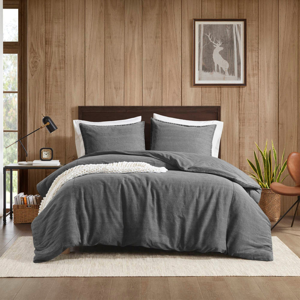 3PCS King/Cal King Twill Washed Duvet Set Media 19