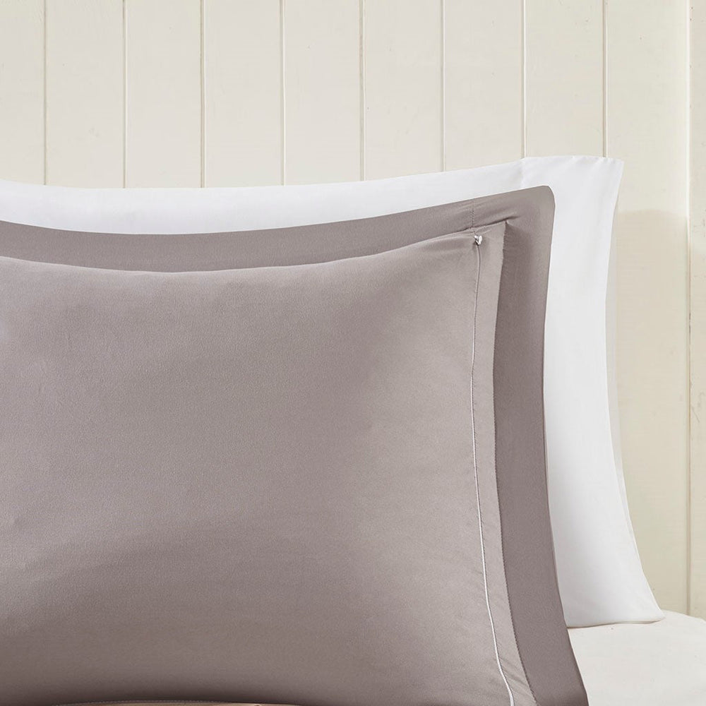 Full/Queen 3M Scotchgard Diamond Quilting Reversible Down Alternative Comforter Set Media 7
