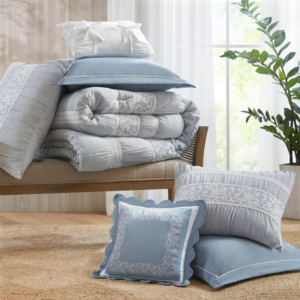 7- Piece Queen Jacquard Comforter Set Media 7