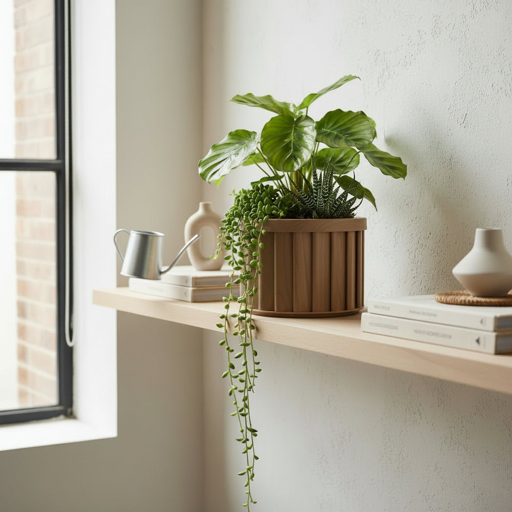 Round Strata Planter MD - Medium Brown Media 2
