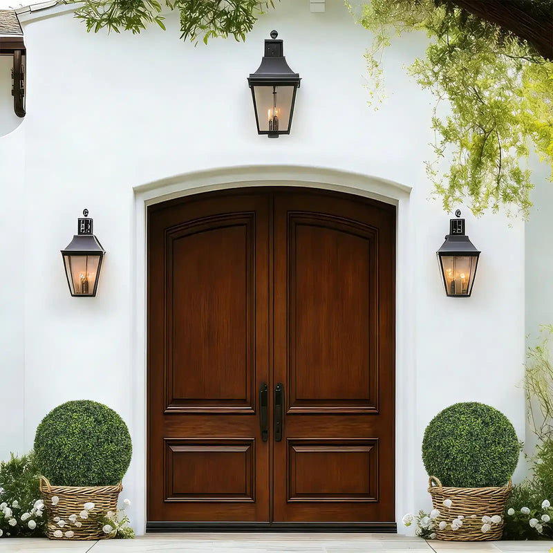 22.4IN Topiary Balls Artificial Outdoor Faux Boxwood Plants Large Green Decorative Spheres for Garden Front Porch Patio Planter Decoration, 2pcs/set