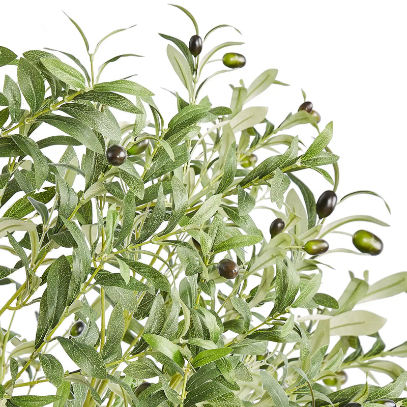 Artificial Olive Tree, 6 FT Tall Faux Plant, Secure PE Material & Anti-Tip Tilt Protection Low-Maintenance Plant, Lifelike Green Fake Potted Tree for Home Office Warehouse Decor Indoor Outdoor