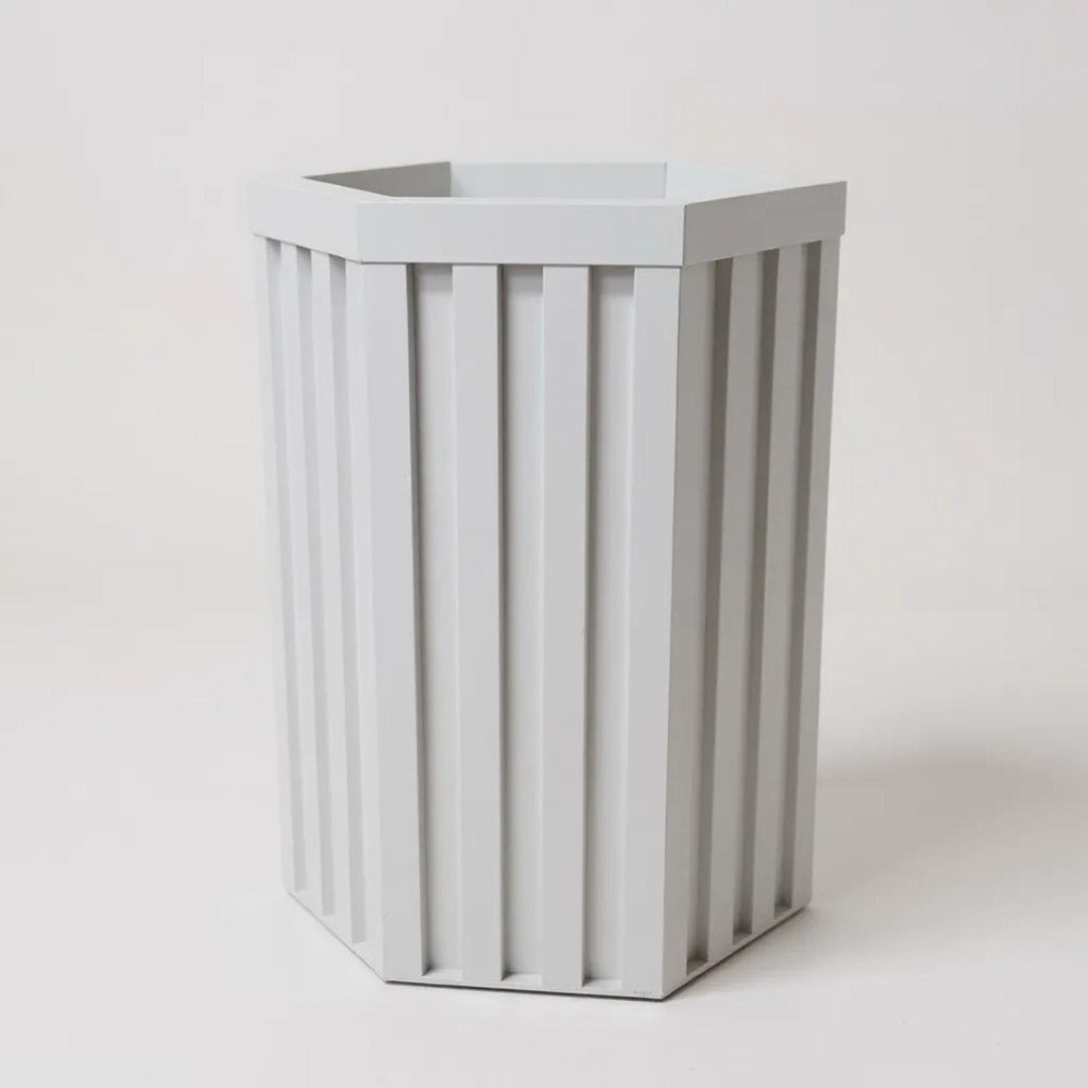 Hexagon Column Planter SM - White Media 1