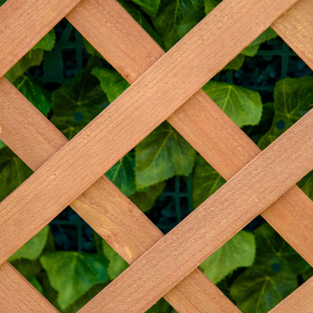 Outsunny Wooden Raised Garden Bed with Trellis, 46' Planter Box, to Grow Vegetables, Herbs, and Flowers for Backyard, Patio, Brown Media 2