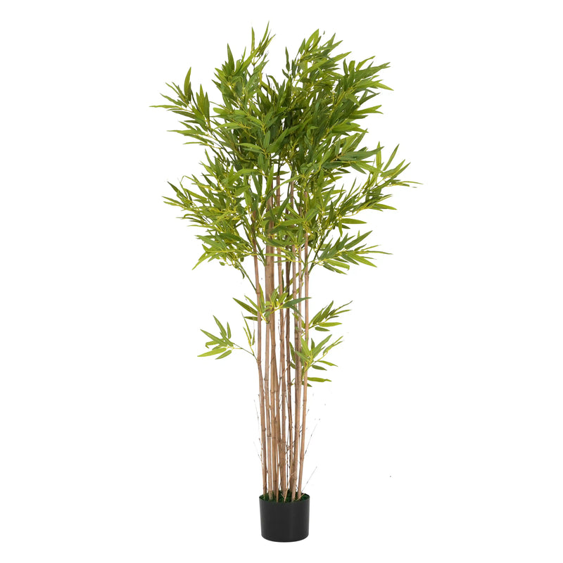 70' Artificial Bamboo with Black Plastic Pot