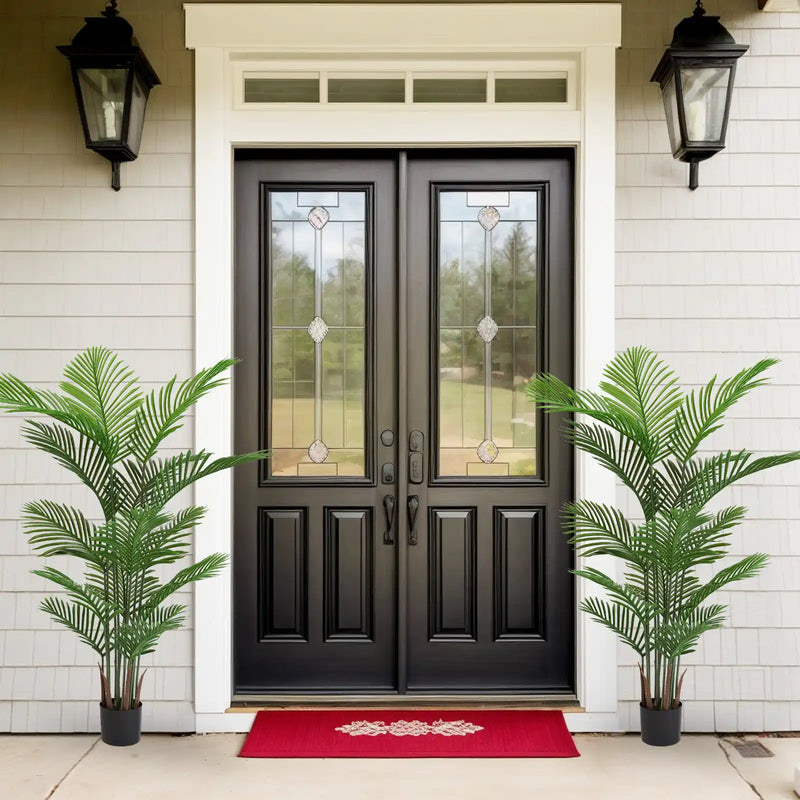 Artificial Areca Palm Plant 160cm Tall Faux Tropical Dypsis Lutescens Tree Green Plastic Indoor Outdoor Décor