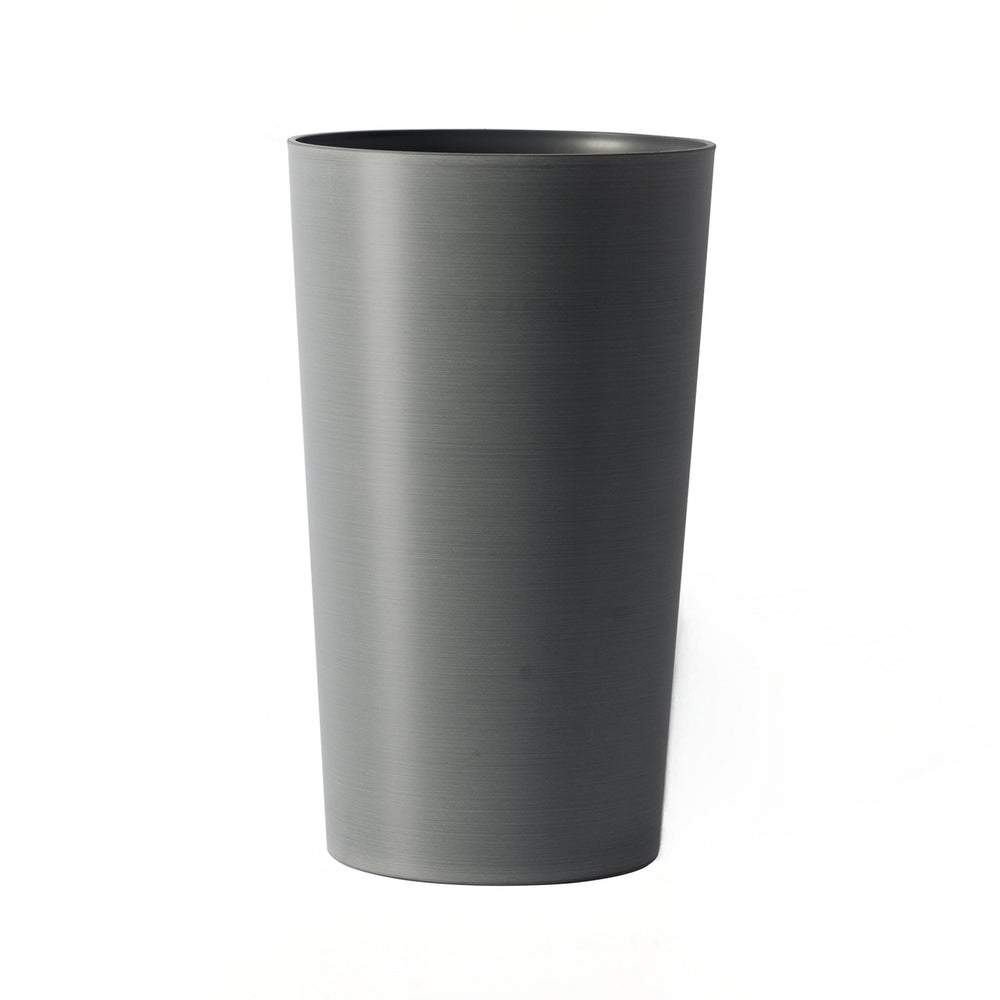 2 Pack Tall 21.7 in Planters for Outdoor Plants Modern Tall Square Planter Box Indoor Outdoor Porch Patio Flower Pot Modern Big Tapered Matte Tree Flower Pot for Garden, (Grey) Media 1