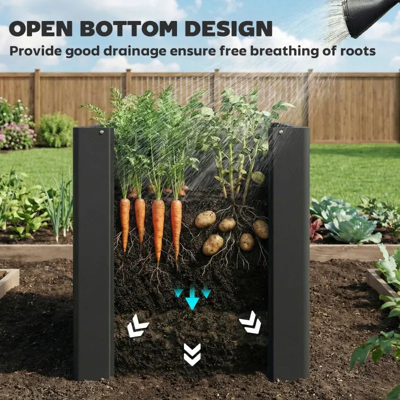 Modern Planter Bed,Outdoor Planter Box,Elevated Garden Bed(Only Planter Box) Media 6