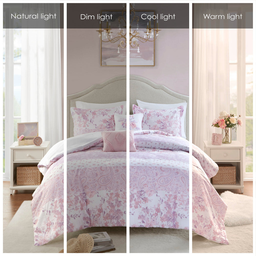 Floral Paisley Comforter Set Full/Queen Media 8
