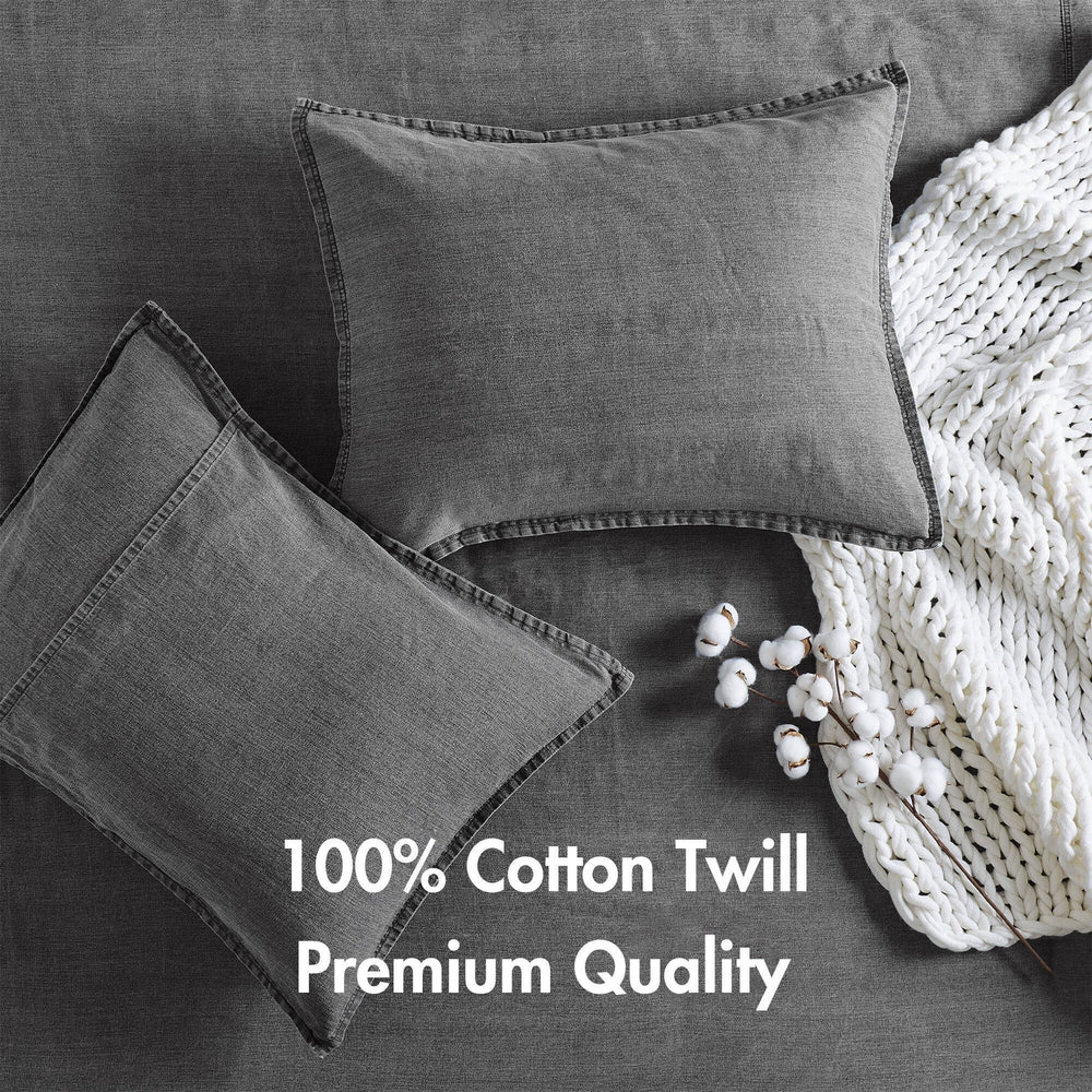 2PCS Twin/Twin XL Twill Washed Comforter Set Media 3