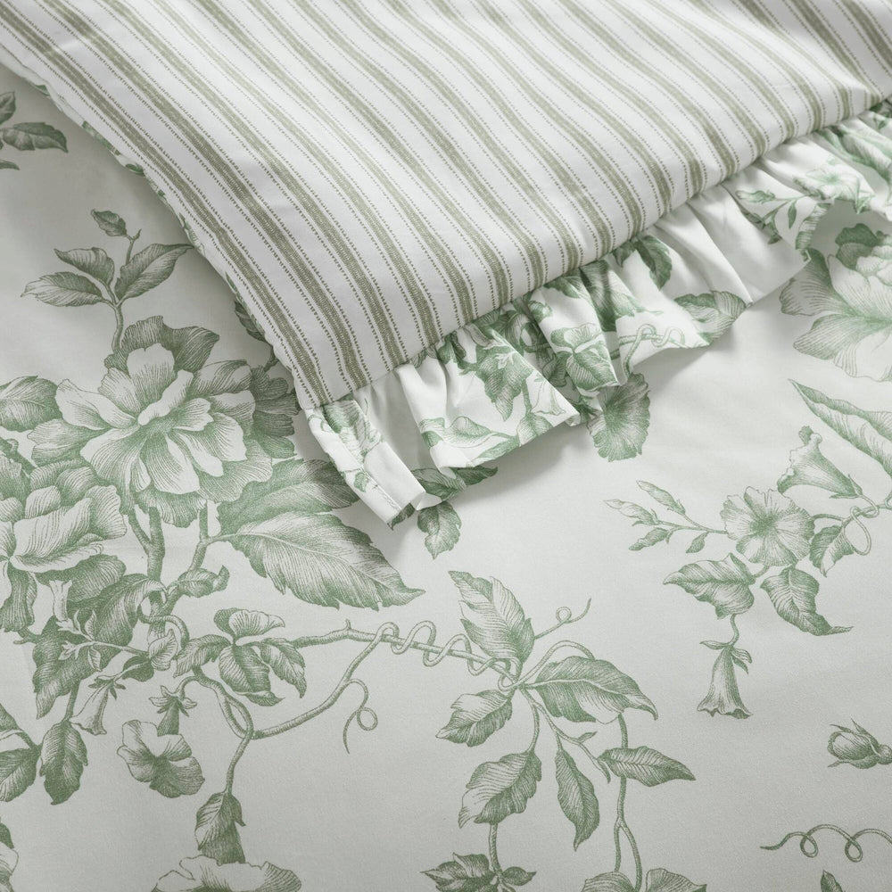 5 Pieces King Comforter Set with Decorative Pillows,Green Media 11