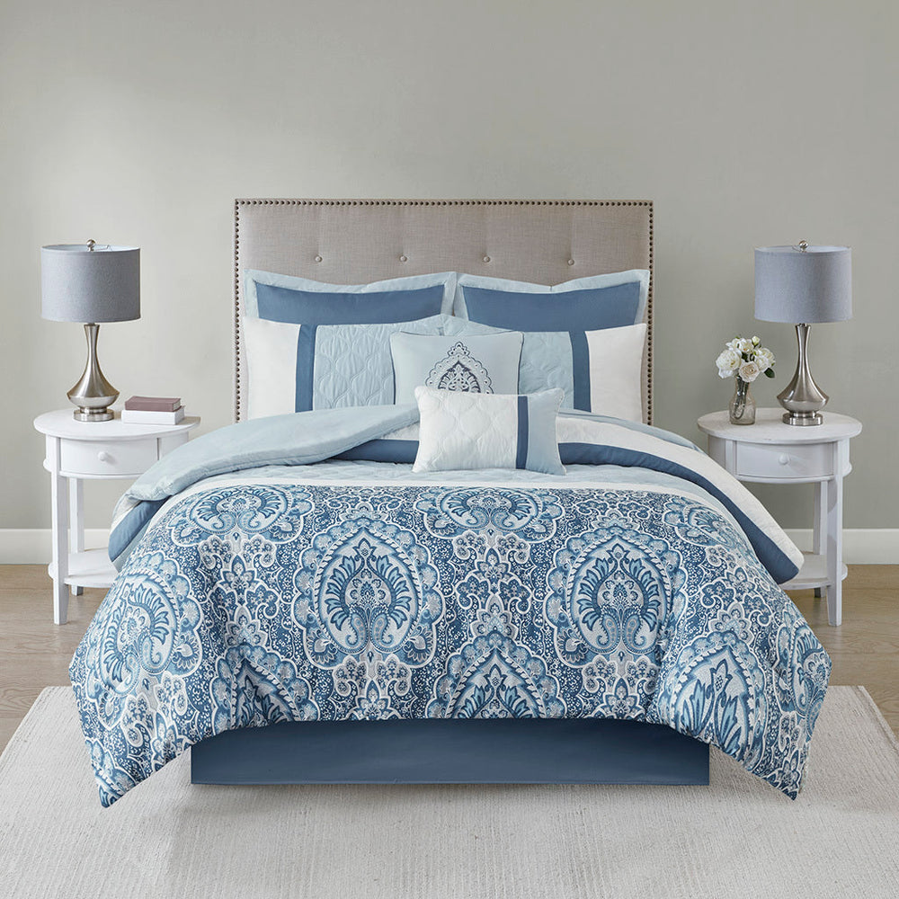 Cal King 8 Piece  Comforter Set Media 9